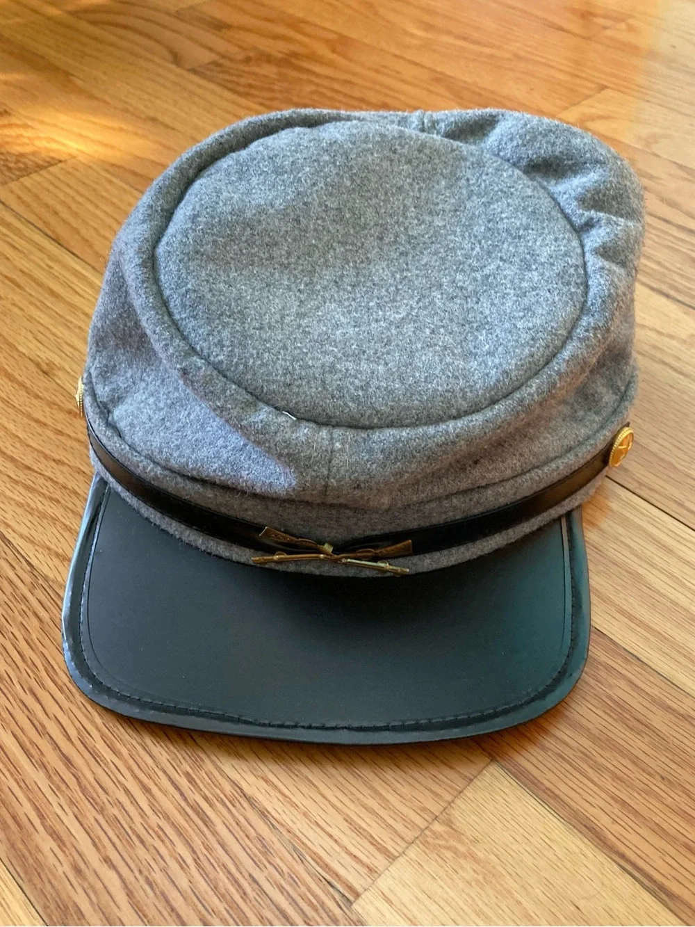 Boy’s gray Confederate cap